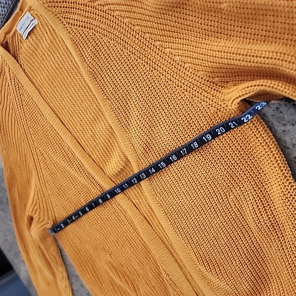 Urban Outfitters mustard yellow open knit cardigan with pockets! - Picture 7 of 9
